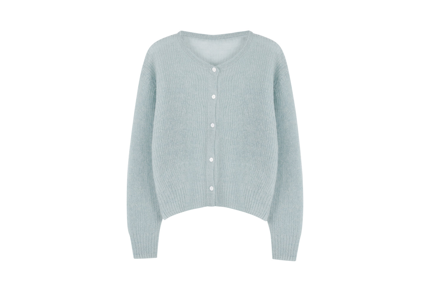mohair round cardigan