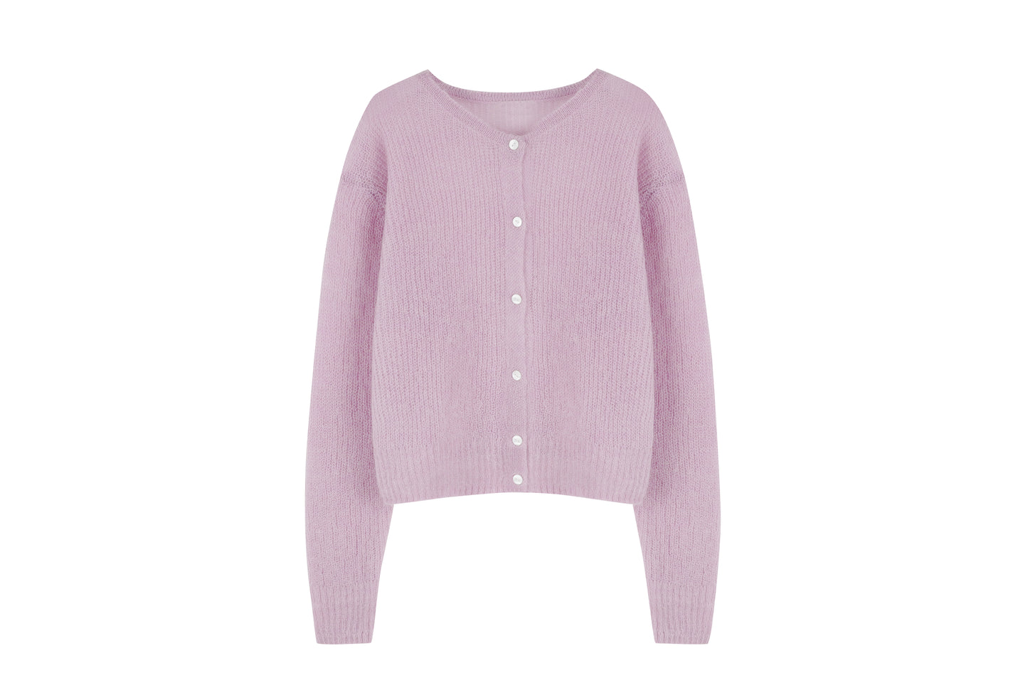 mohair round cardigan