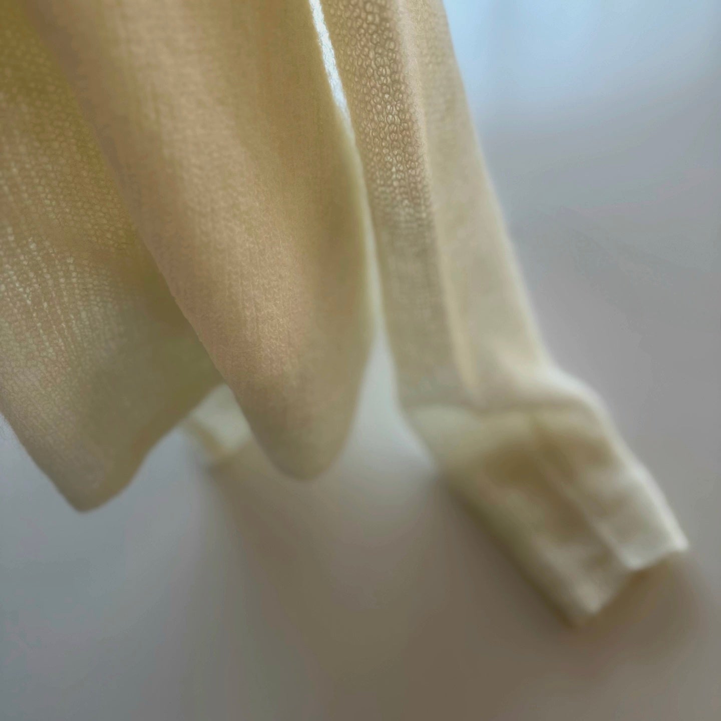 mohair V neck light pink