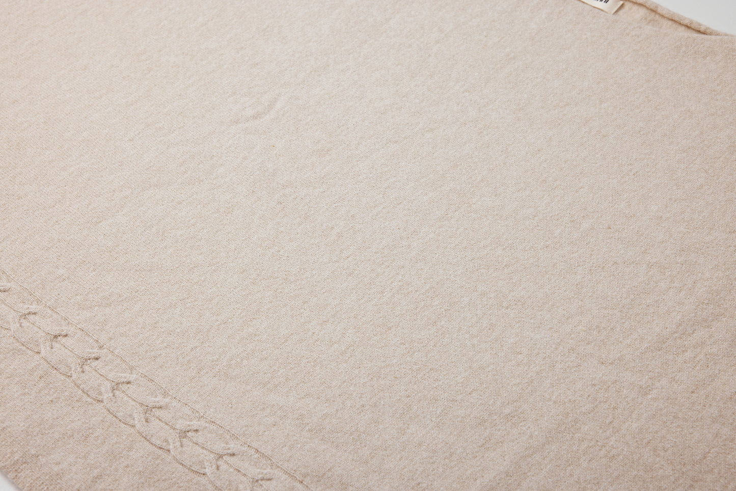 cashmere cable poncho