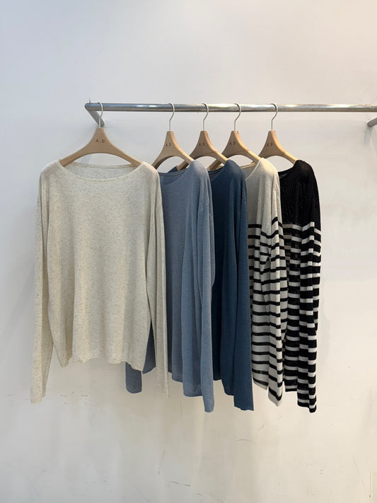 cotton loose-fitting knitwear