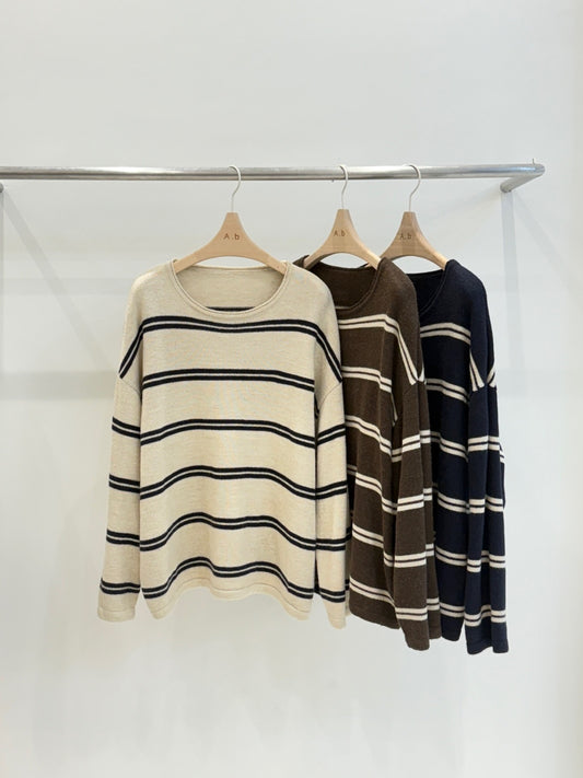 wool loose-fitting knitwear