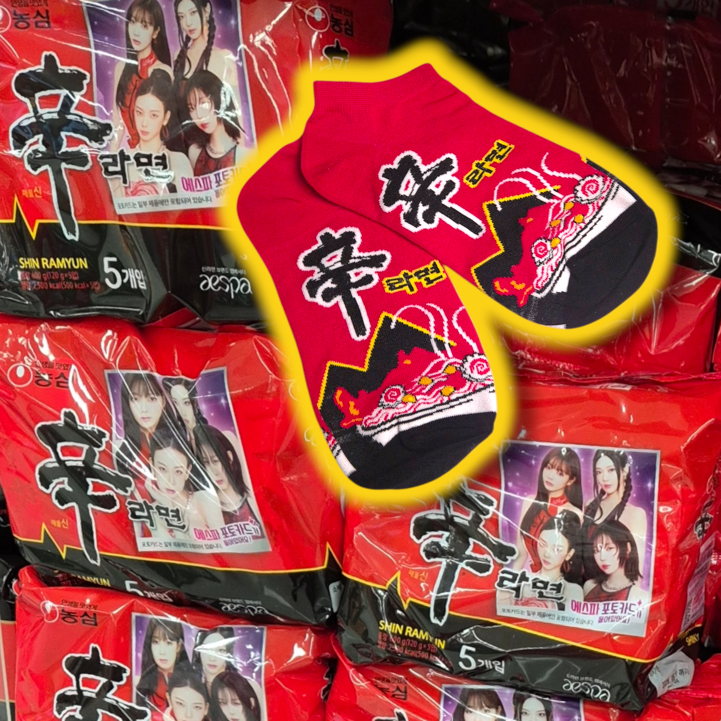 Collection de Chaussettes K-Ramyun